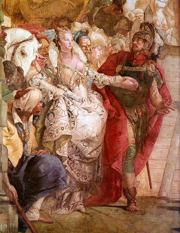 Giovanni Battista Tiepolo The Meeting of Anthony and Cleopatra oil painting image